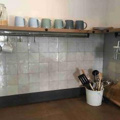 Bouwbedrijf van Engen - Ecologische eigen woning, Kockengen - Binnen kijken: keuken Marokkaanse tegels