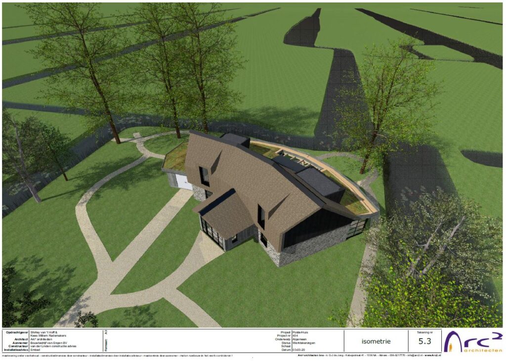Bouwbedrijf van Engen BV - Polder Panorama woonhuis, Kockengen - Ontwerp Arc2 Architecten