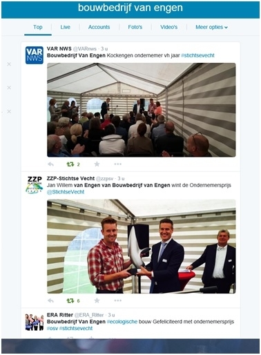 Ondernemer van het jaar 2015 Stichtse Vecht Bouwbedrijf van Engen