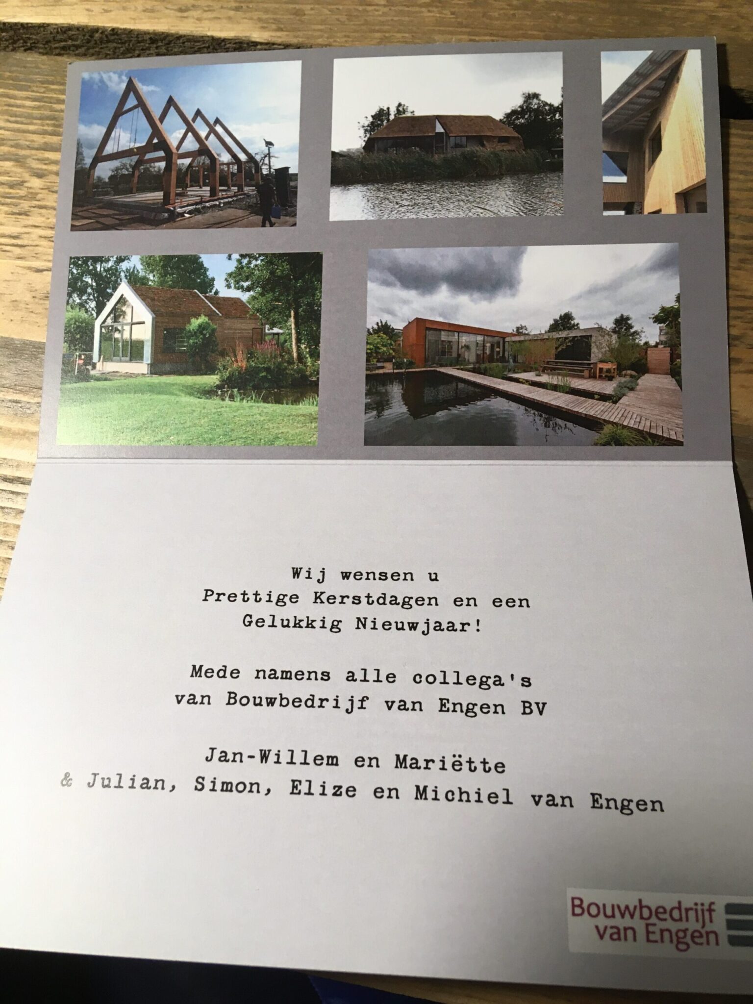 Bouwbedrijf van Engen BV - Kerstkaart 2019