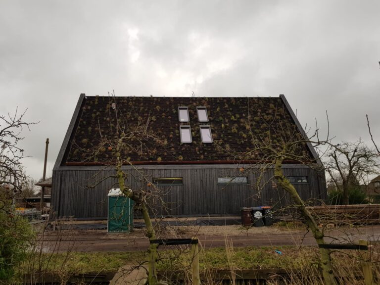Bouwbedrijf van Engen BV - Ecologische villa, bijgebouw, hooimijt en tuinmuur, Westbroek