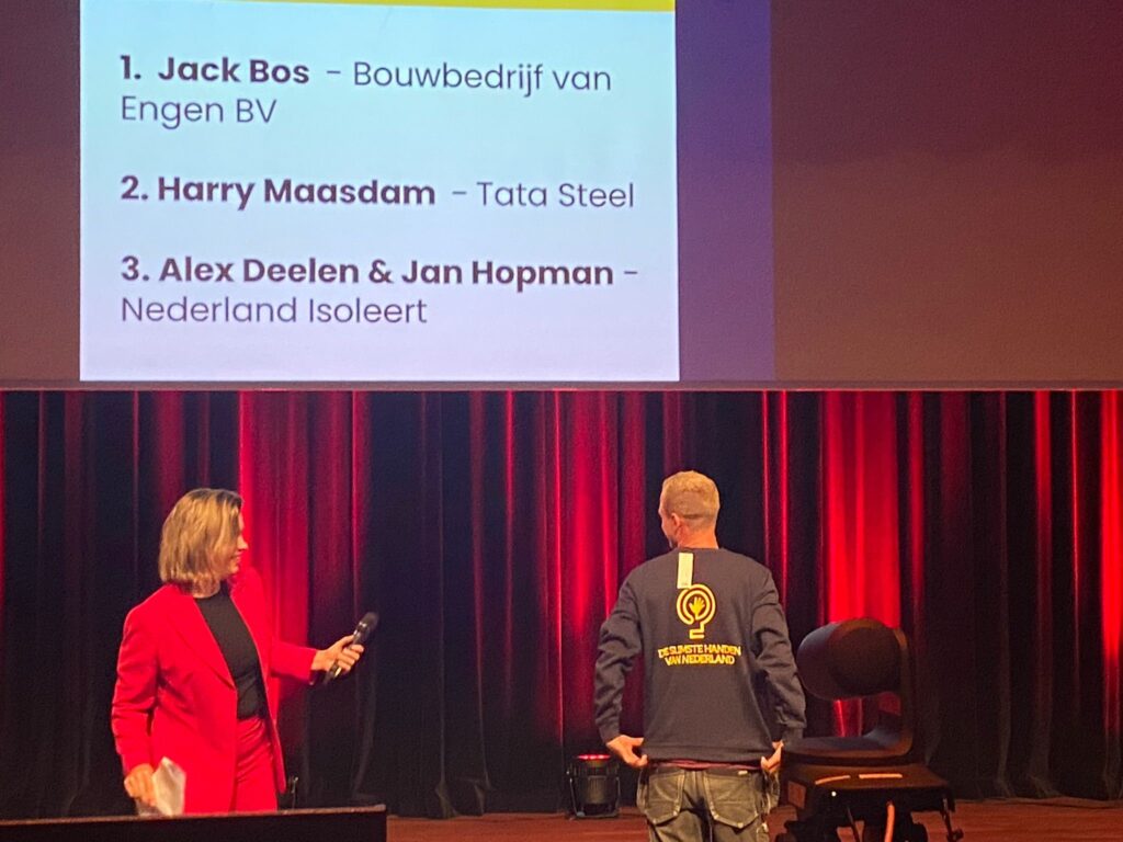 Nieuws: Timmerman Jack Bos in de prijzen bij Slimste Handen van Nederland!