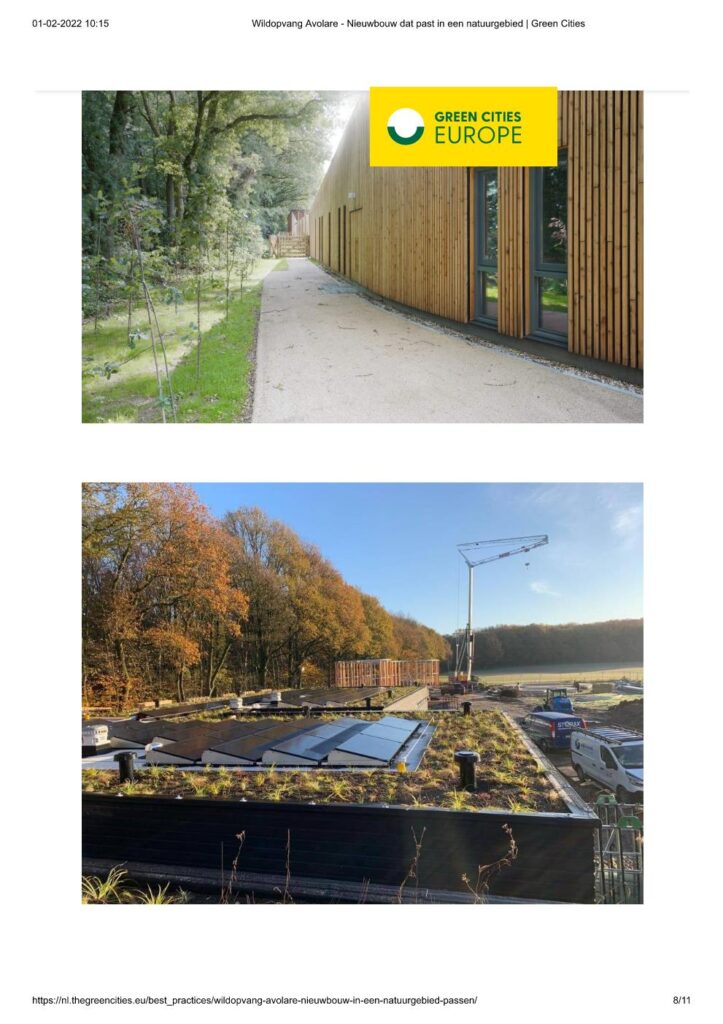 Nieuws: Artikel Wildopvang Avolare - Nieuwbouw in een een natuurgebied passen