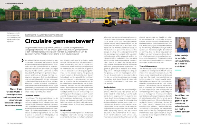 Bouwbedrijf van Engen BV - Duurzame gemeentewerf, Nieuwkoop - Artikel Vastgoed_22.pag38-39