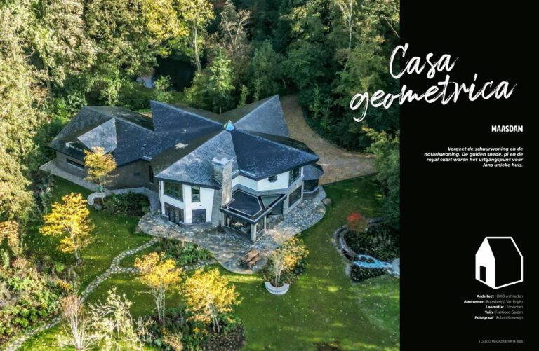Bouwbedrijf van Engen BV- Duurzame villa, Maasdam - Publicatie Casco Magazine 'Casa geometrica'