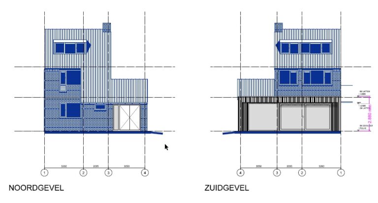 Bouwbedrijf van Engen BV - Aanbouw en verbouw, Kockengen - Tekening Qmpressions